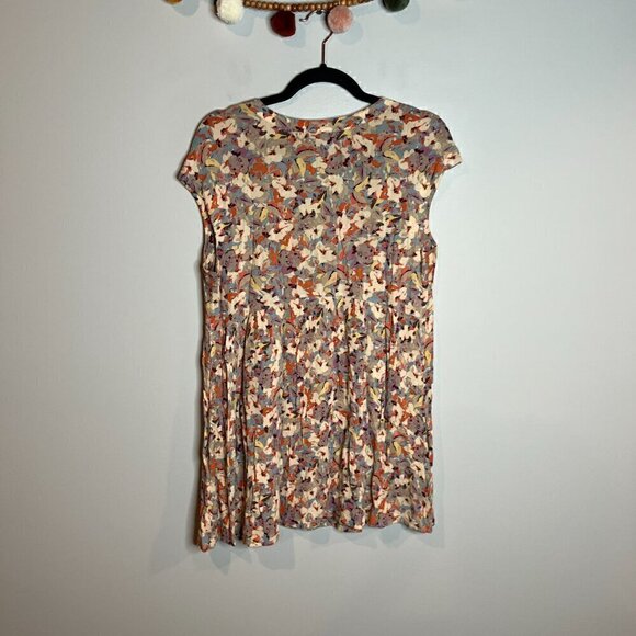Anthropologie Vanessa Virginia Floral Button Front Tunic Top - Picture 6 of 6
